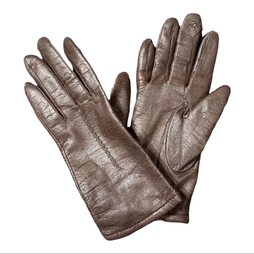 Vintage genuine leather gloves - Picture 1 of 2